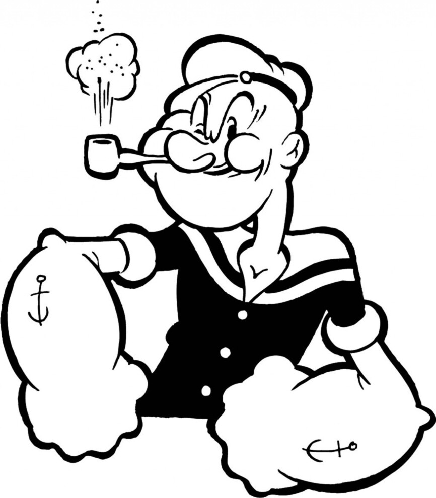 drawing images for 'Popeye'. 