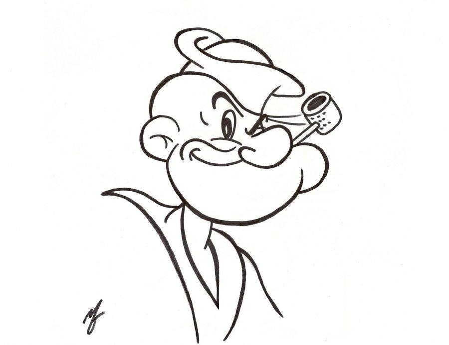 Popeye Cartoon Drawing At GetDrawings Free Download.