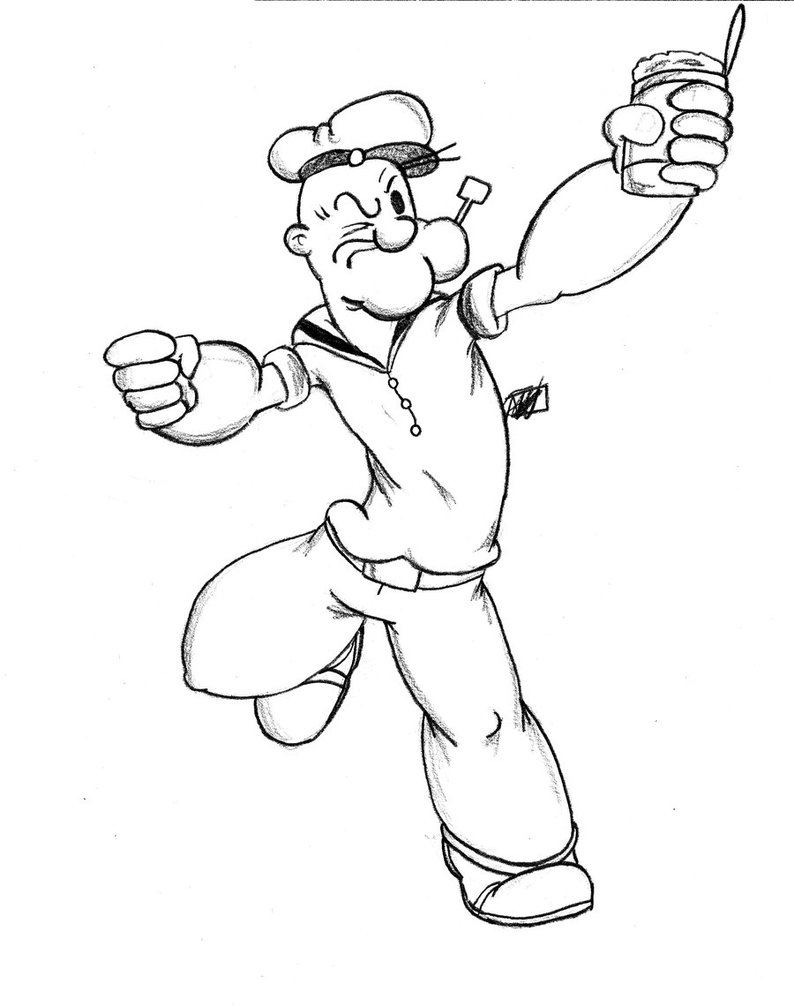 drawing images for 'Popeye'. 