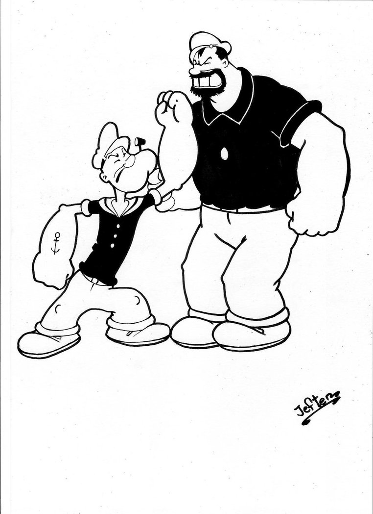 Popeye Drawing at GetDrawings | Free download