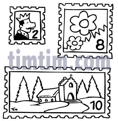 Postage Stamp Drawing at GetDrawings | Free download