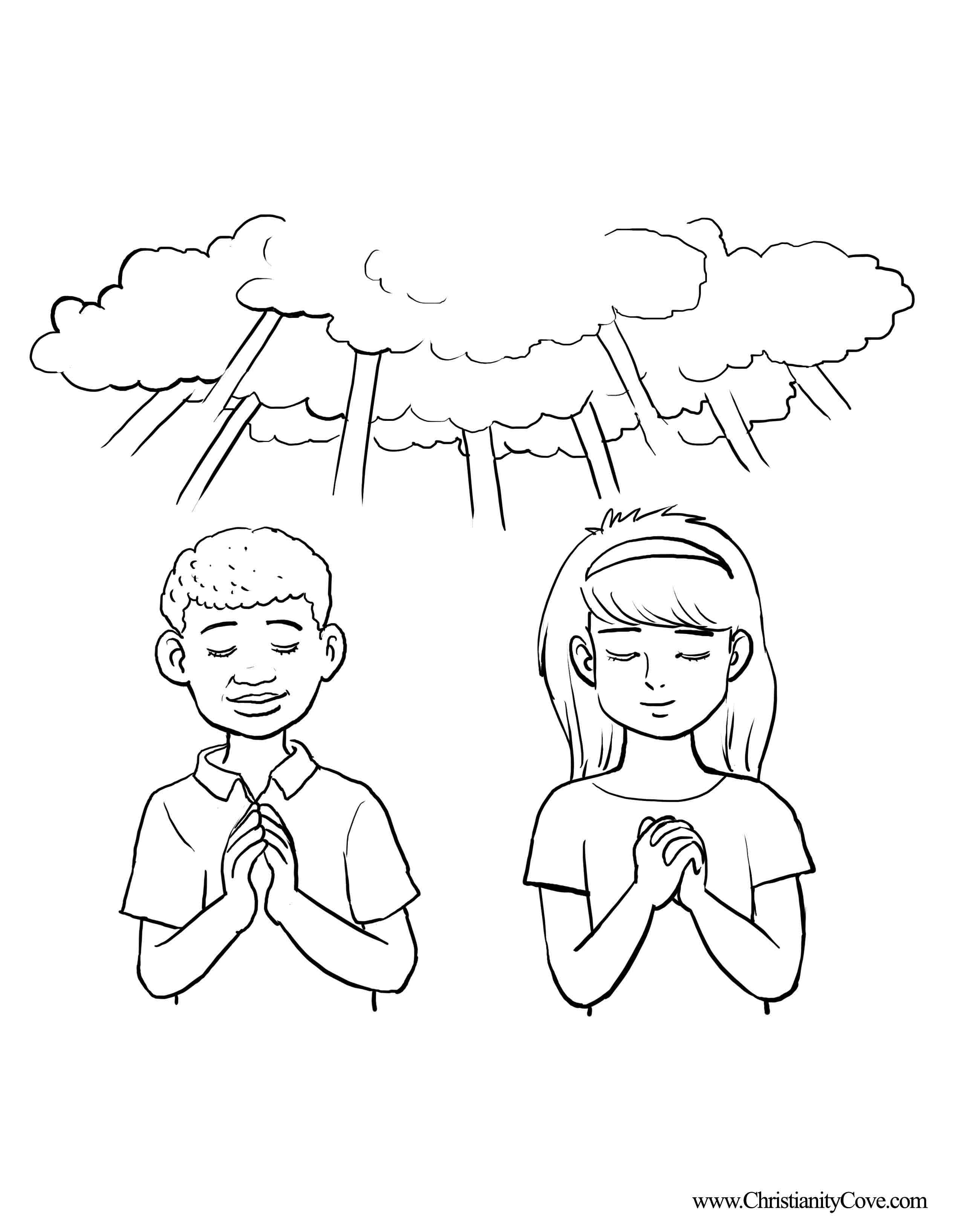 Praying Child Drawing at GetDrawings | Free download