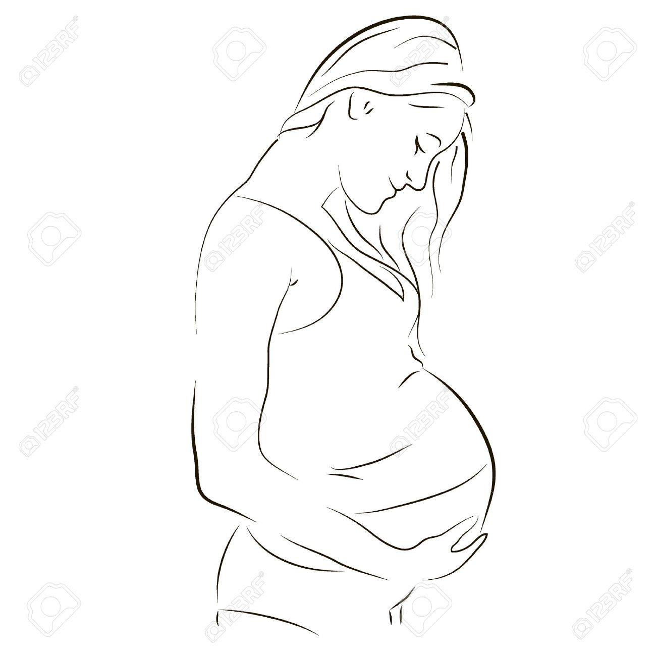 Pregnancy Drawing at GetDrawings | Free download