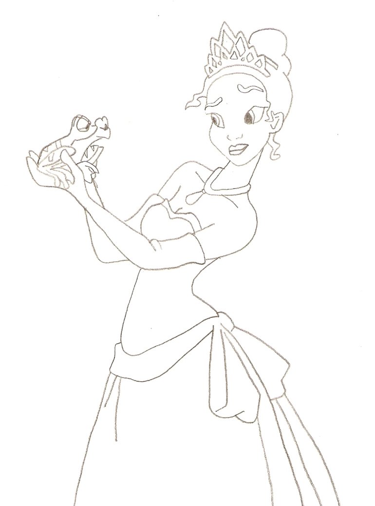 Princess And Frog Drawing at GetDrawings Free download