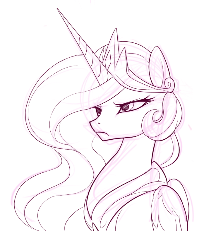 princess celestia drawing easy