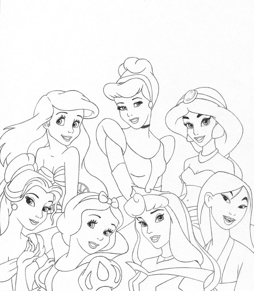 Princess Disney Drawing at GetDrawings | Free download