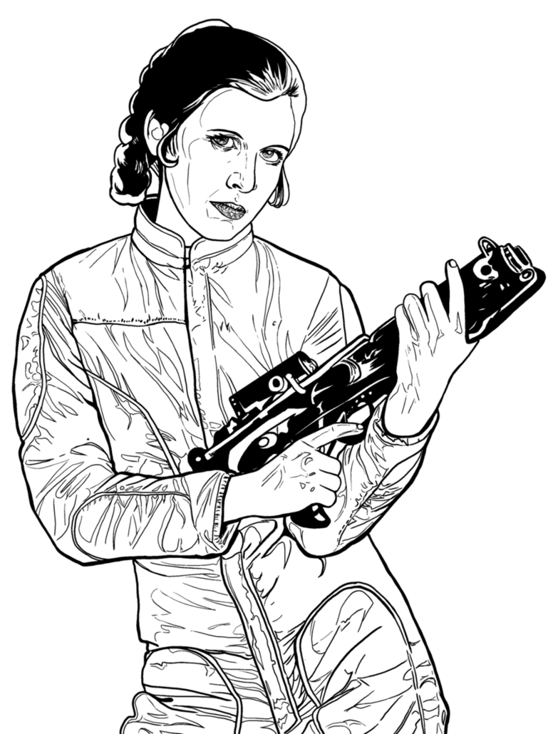 Princess Leia Drawing at GetDrawings | Free download