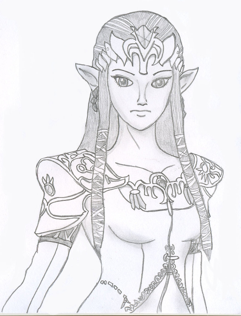 Princess Zelda Drawing at GetDrawings Free download