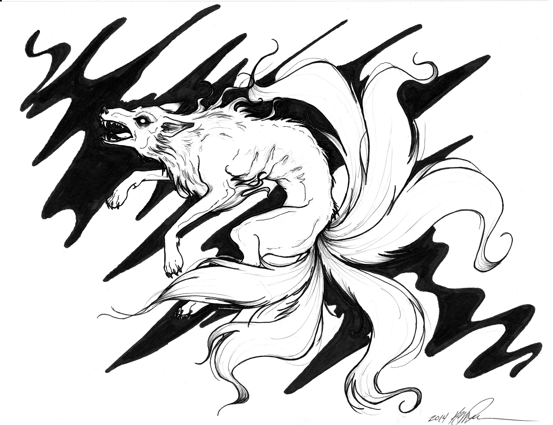 The Best Free Kitsune Drawing Images. Download From 92 Free Drawings Of 