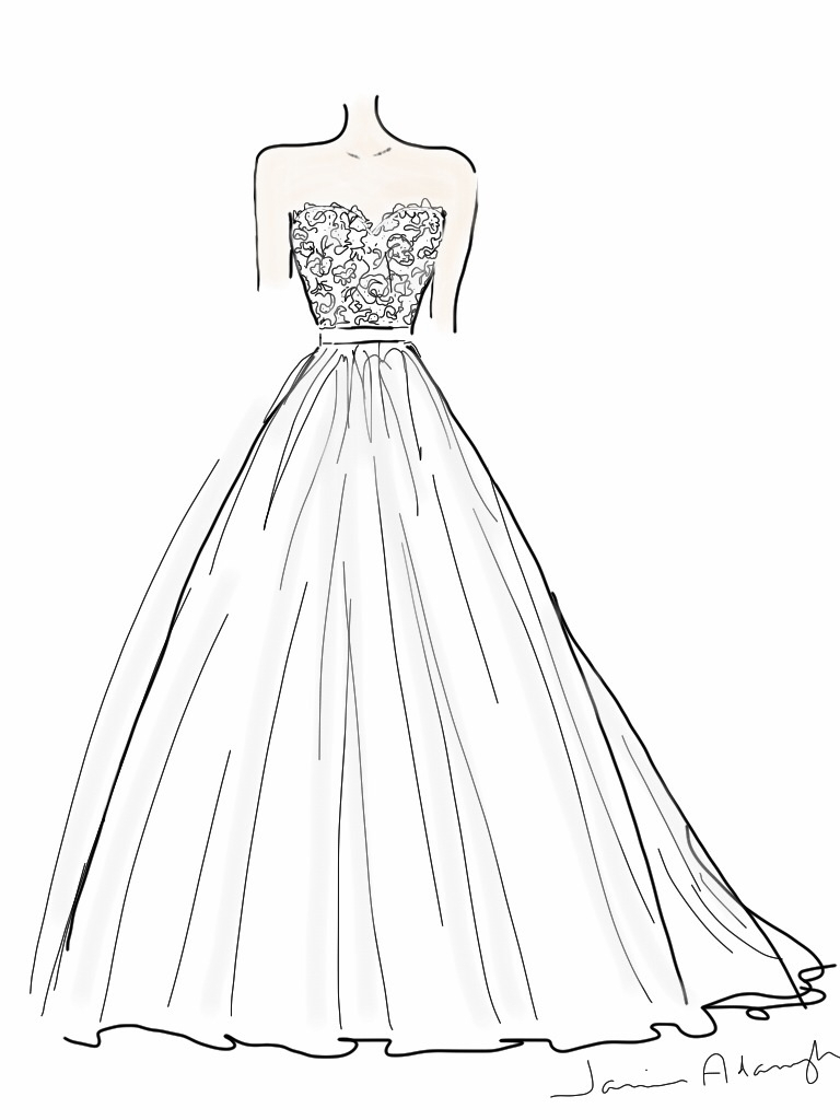 Prom Dress Drawing at GetDrawings Free download