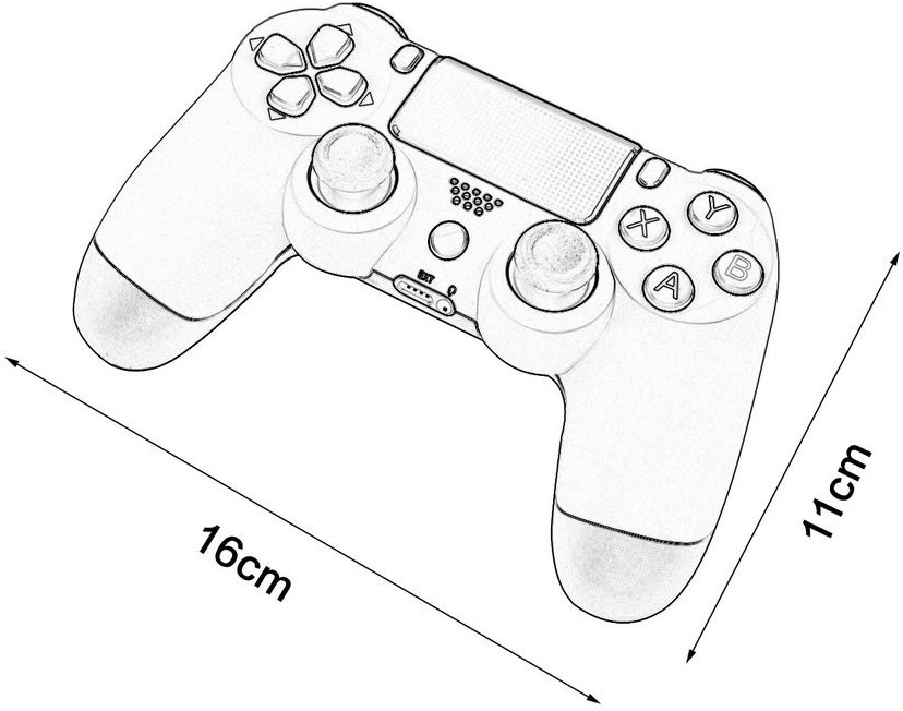 Playstation Controller Outline Sketch Coloring Page