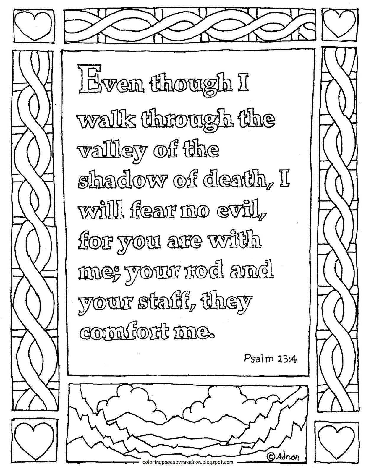Psalm 23 Drawing At GetDrawings Free Download