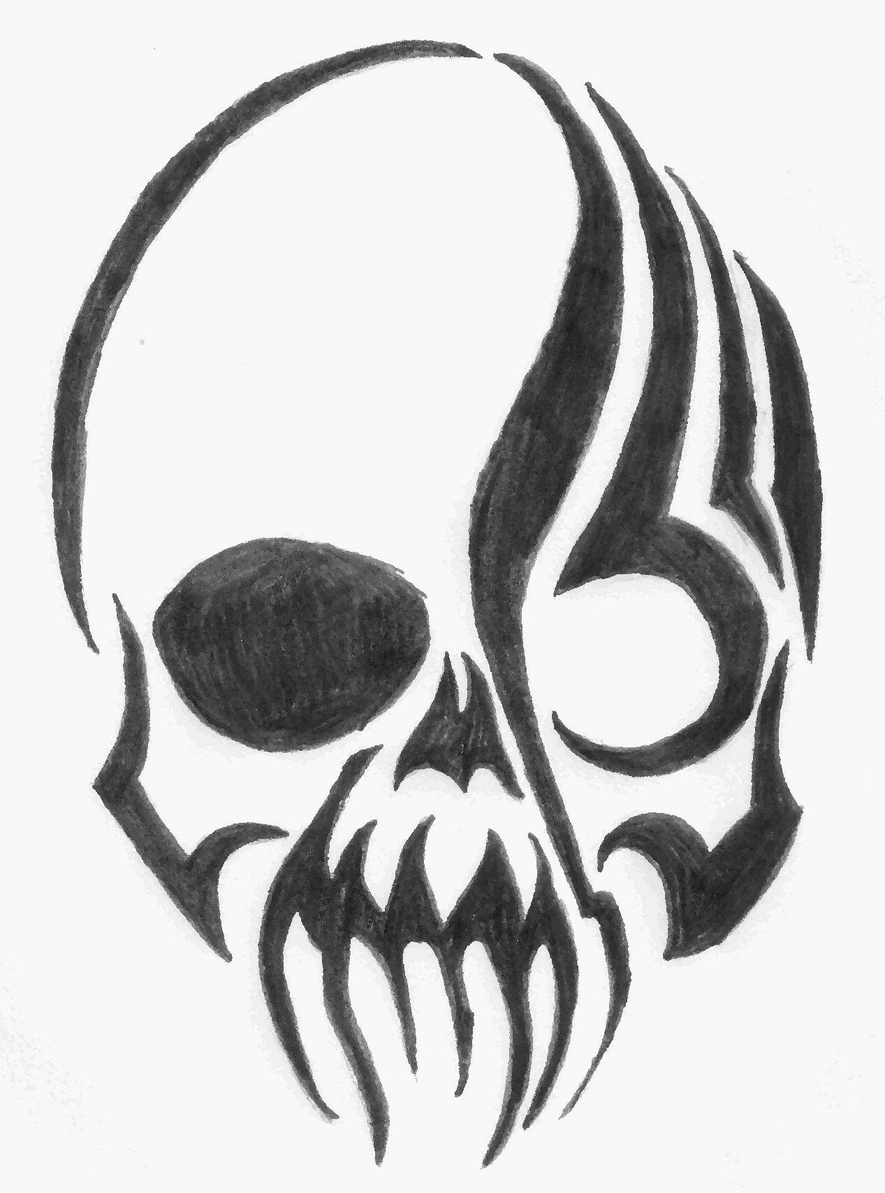 Punisher Skull Drawing at GetDrawings Free download