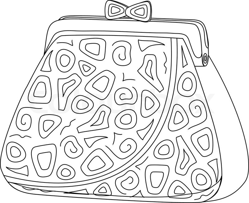 Purse Drawing at GetDrawings | Free download