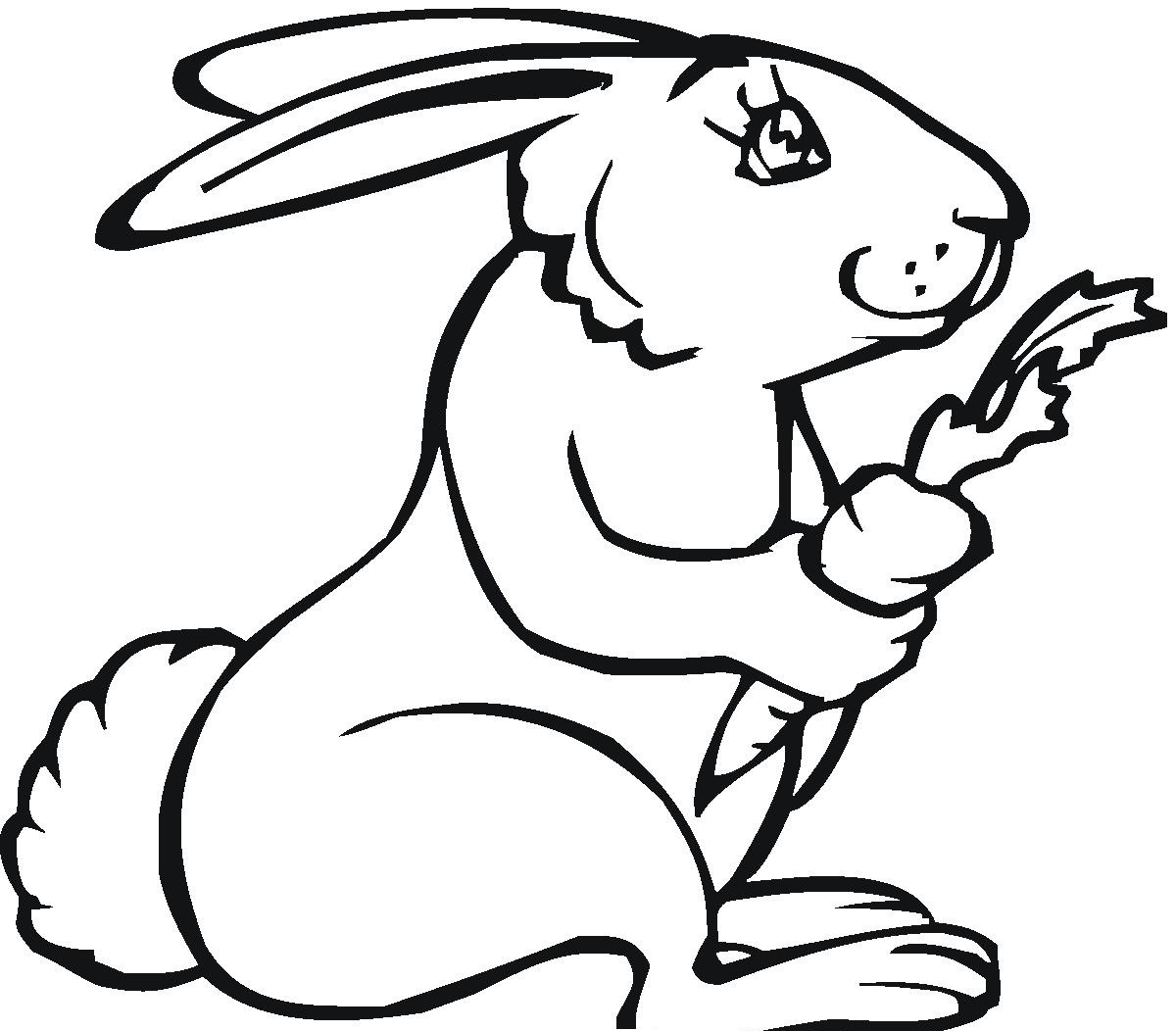 Rabbit Outline Drawing At Getdrawings Free Download