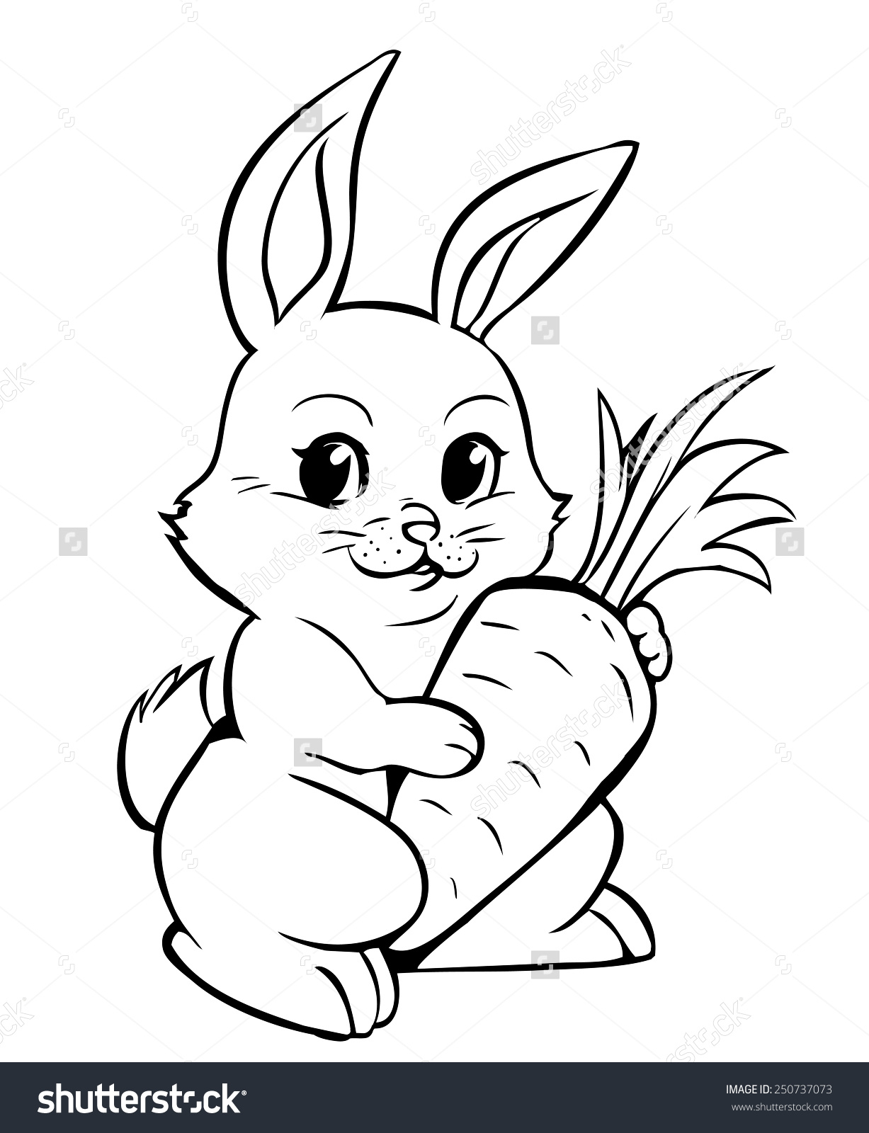 Rabbit Drawing Outline at GetDrawings Free download