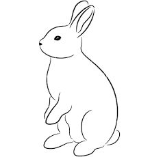 Rabbit Drawing Outline at GetDrawings | Free download