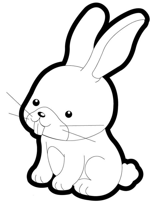 Rabbit Drawing Outline at GetDrawings Free download