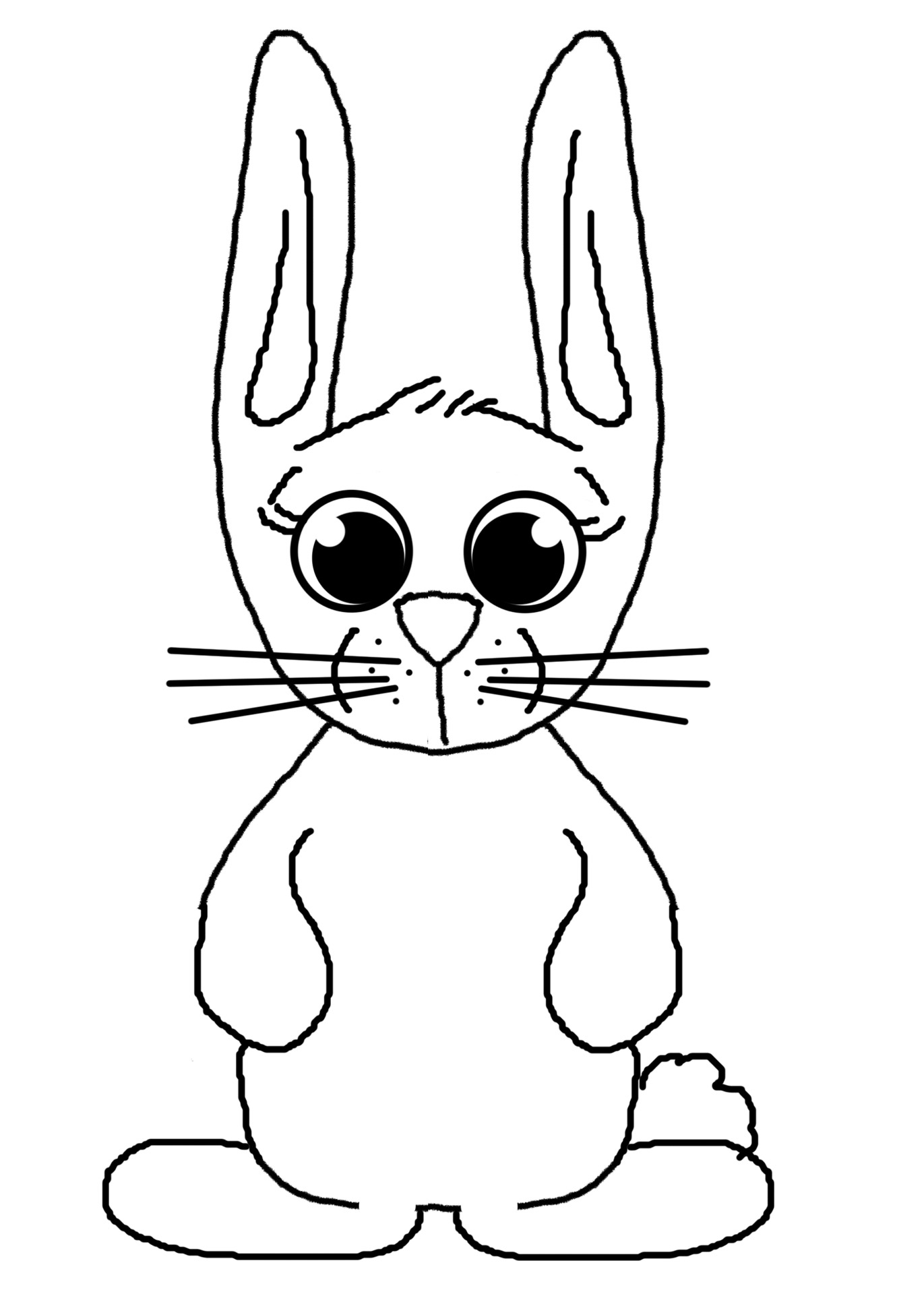Кролик рисунок карандашом для детей