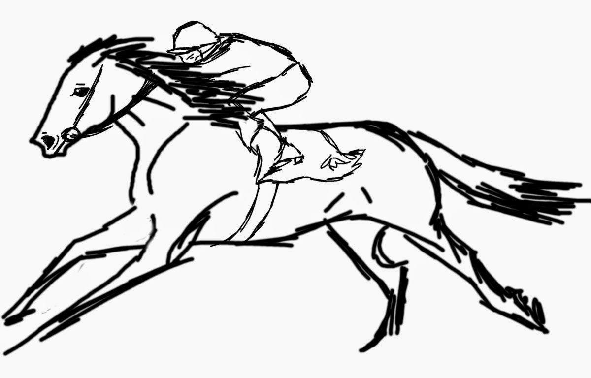 Race Horse Drawing at GetDrawings Free download