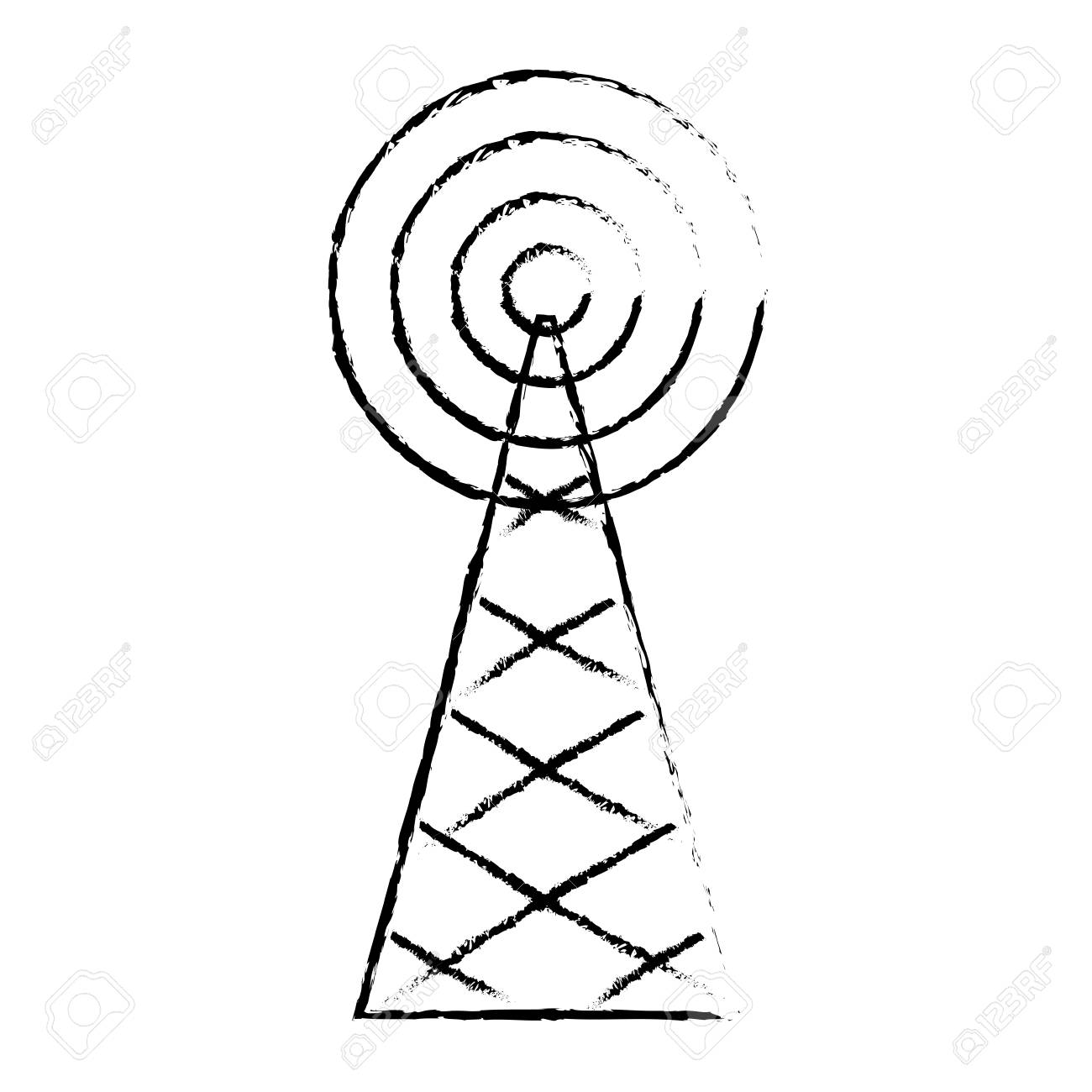 Radio Tower Drawing at GetDrawings Free download