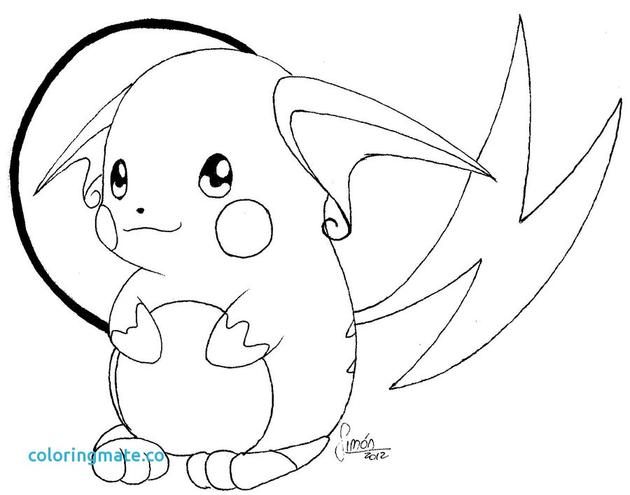 900x708 Raichu Coloring Page Luxury Little Raichu By Estanque.