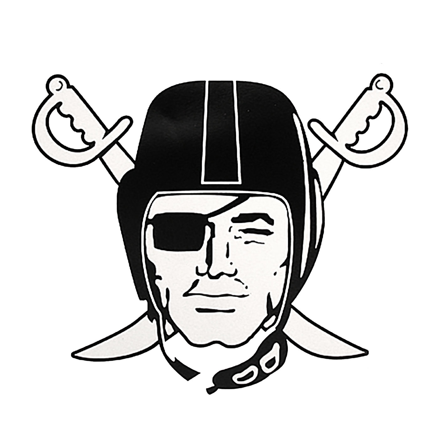 Raiders Oakland Pirate Clipart Decal Inch Four Raider Pc Drawing 1080p Popu...