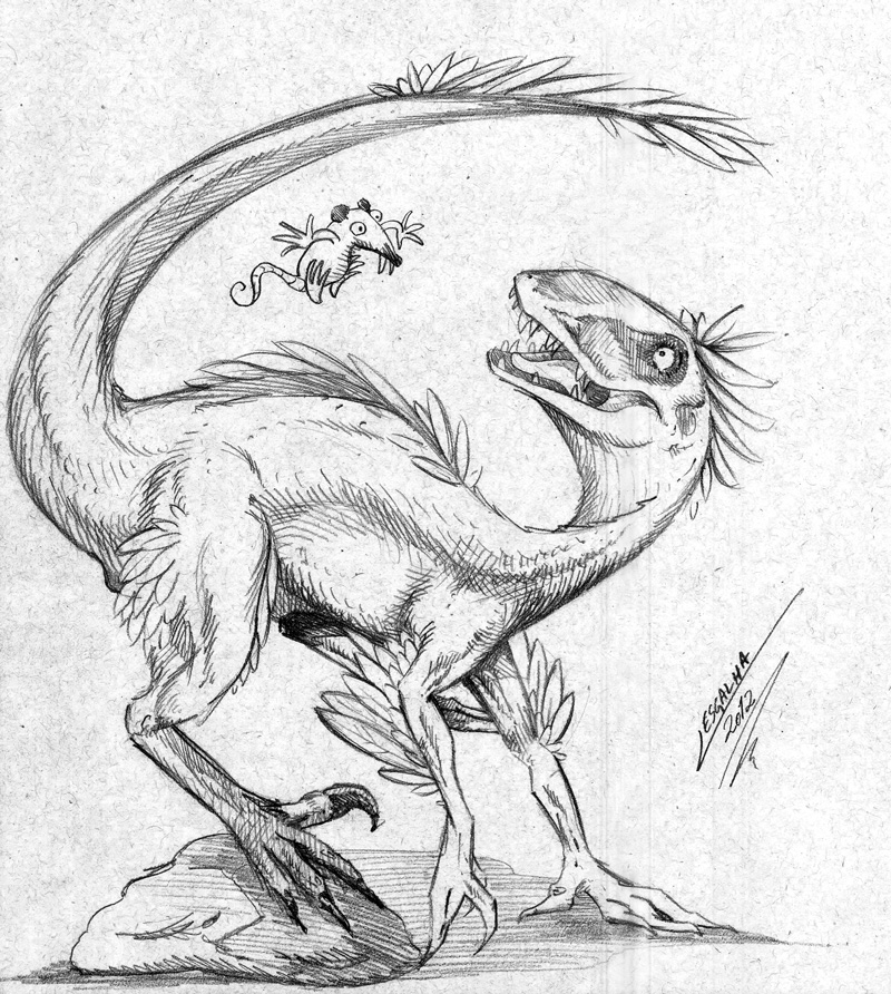 Raptor Dinosaur Drawing at GetDrawings Free download