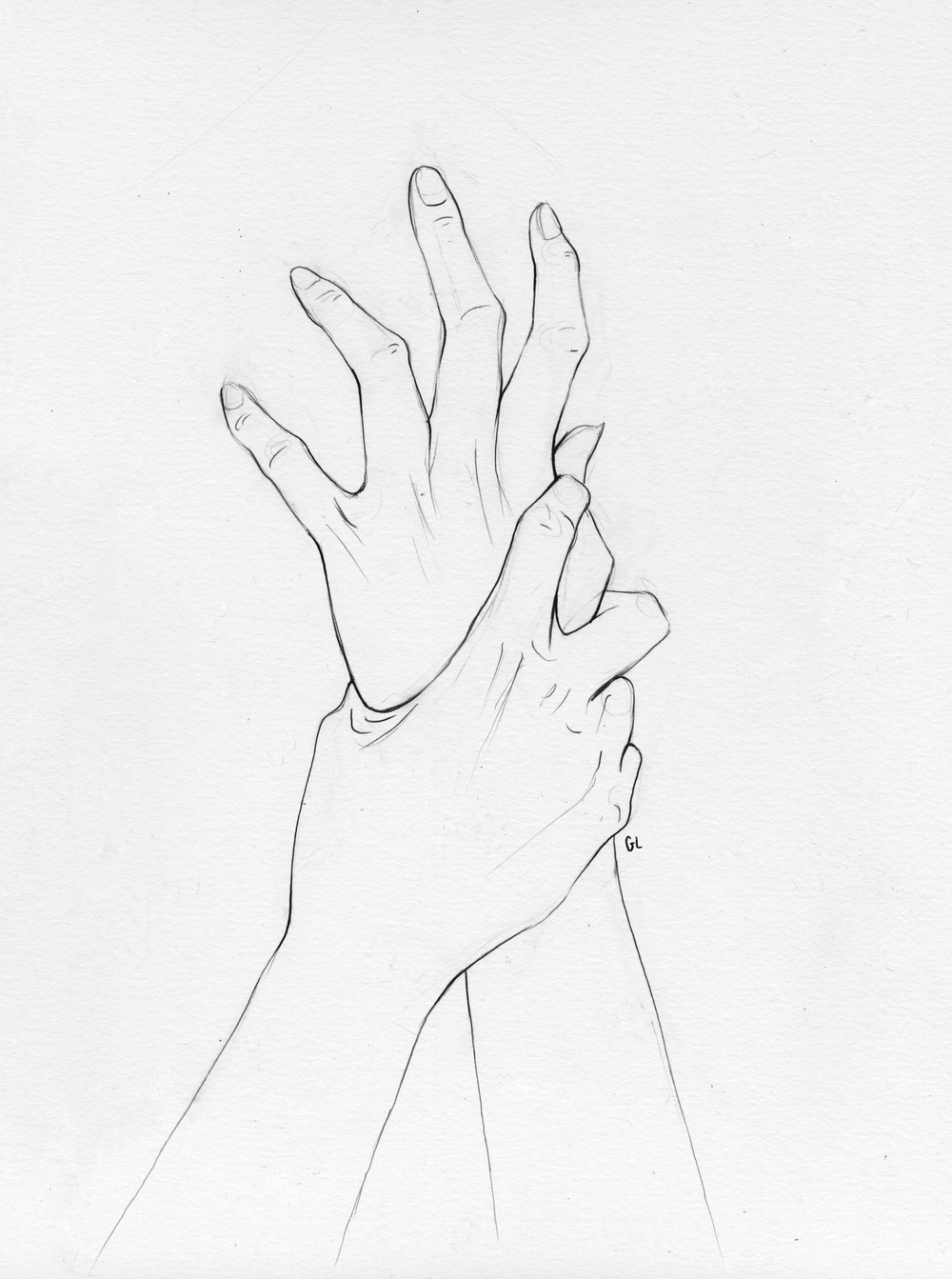 Reaching Hands Drawing at GetDrawings Free download