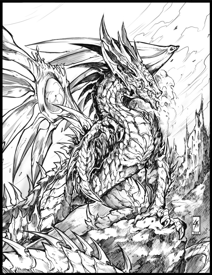 Realistic Dragons Drawing At Getdrawings Free Download