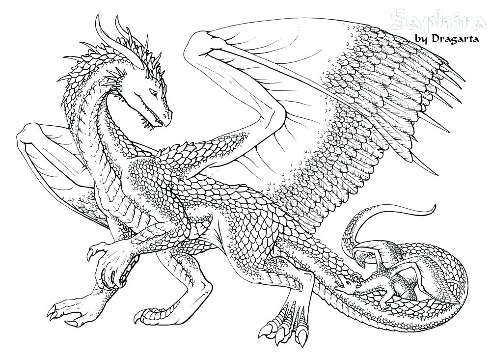Realistic Dragons Drawing at GetDrawings | Free download
