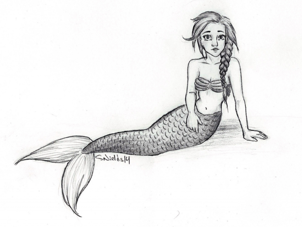 Realistic Mermaid Drawing at GetDrawings Free download