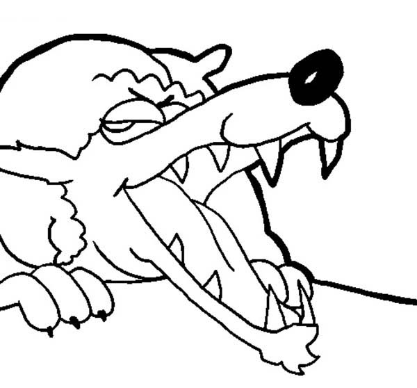 600x558 Evil Wolf Little Red Riding Hood Coloring Pages Batch Coloring.