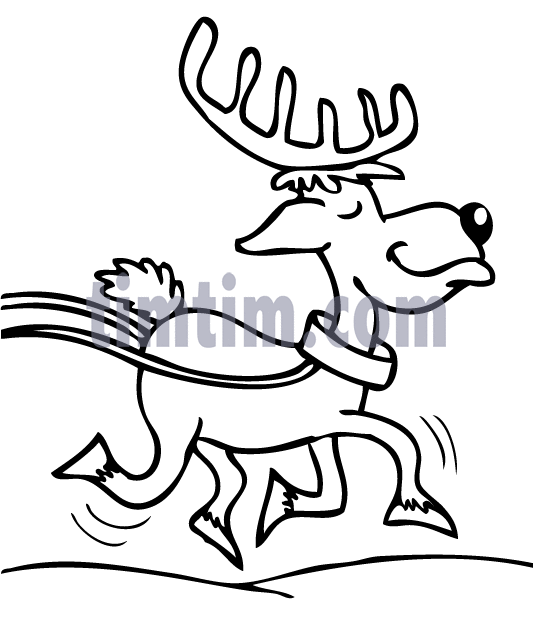 Reindeer Cartoon Drawing at GetDrawings | Free download