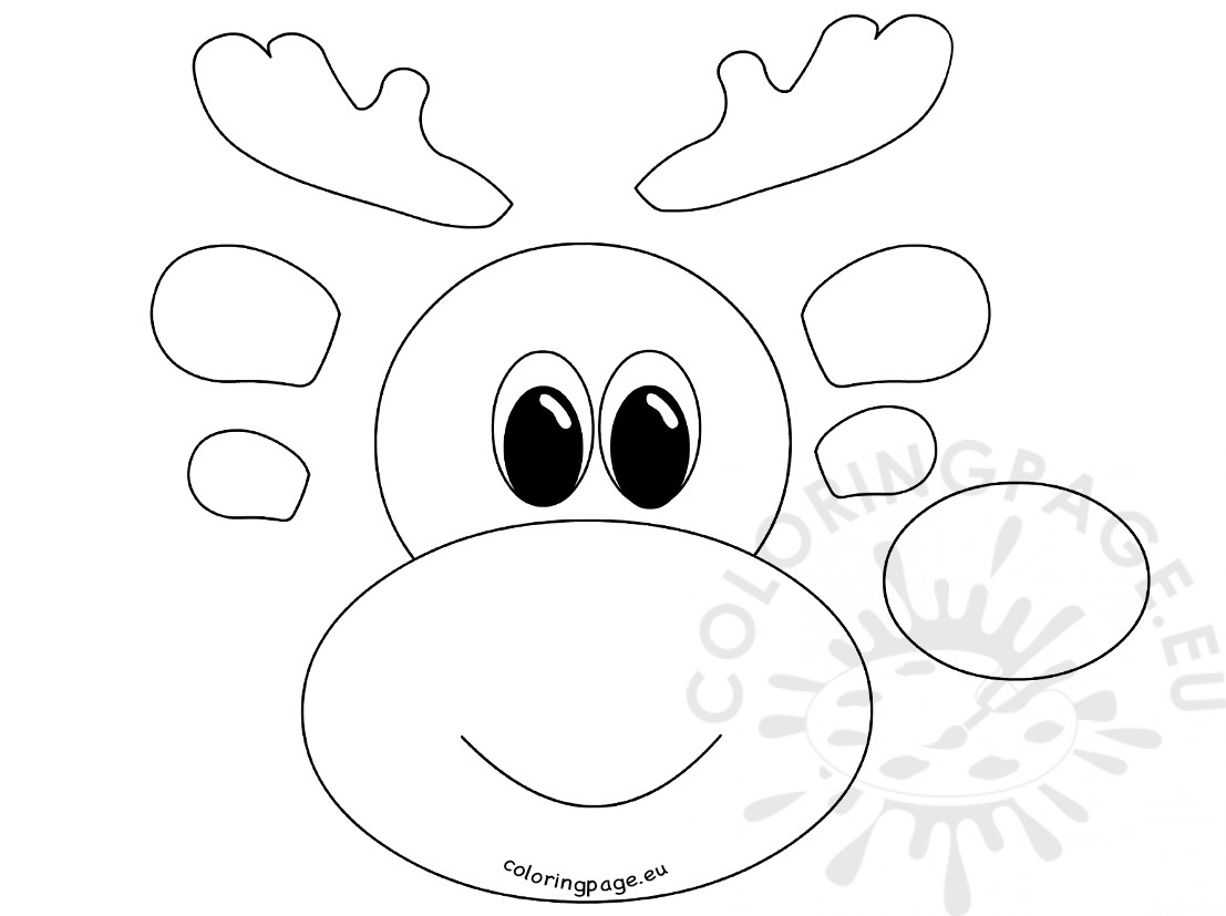 Reindeer Drawing Template at GetDrawings Free download