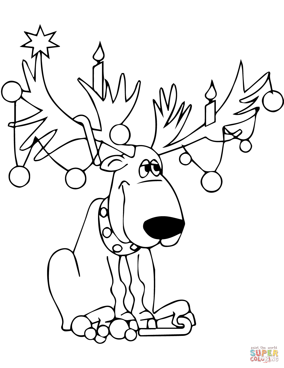 Reindeer Face Drawing at GetDrawings Free download