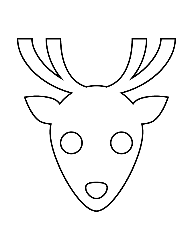 Reindeer Head Drawing at GetDrawings Free download