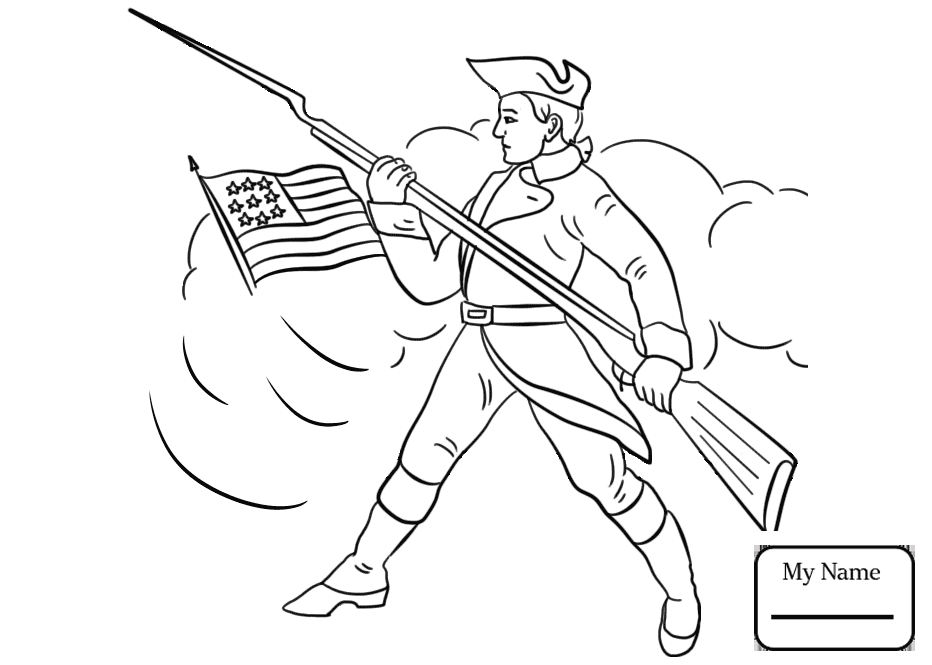 American Revolution Soldier Pages Coloring Pages