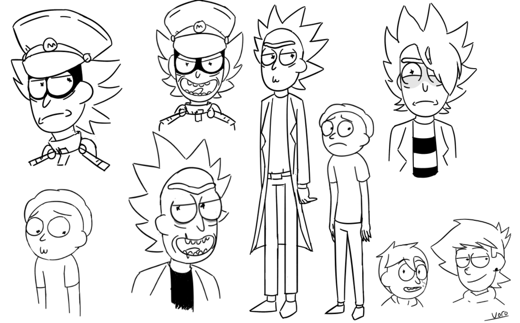 Rick And Morty Drawing At Getdrawings Free Download