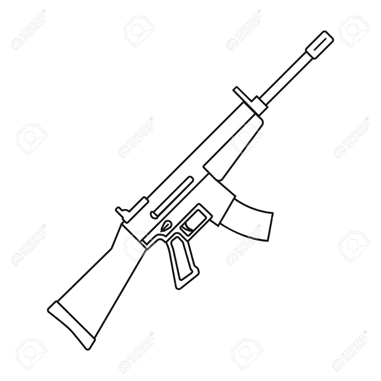 Rifle Drawing at GetDrawings Free download