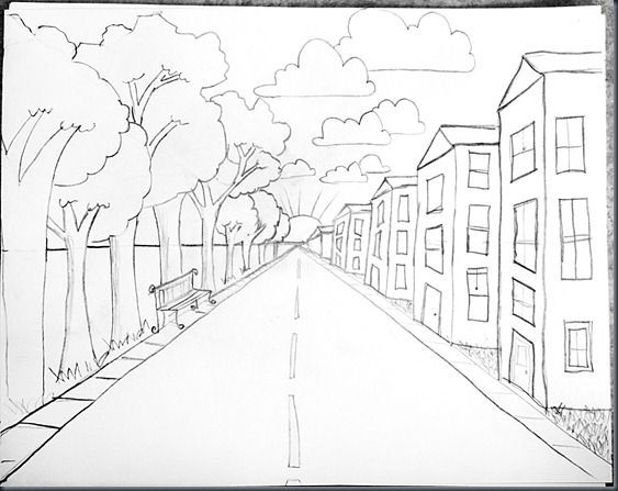 Road Perspective Drawing At Getdrawings Free Download