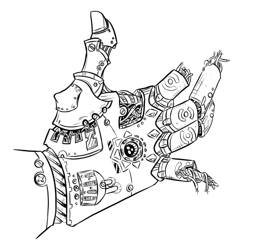 Robot Hand Drawing at GetDrawings | Free download