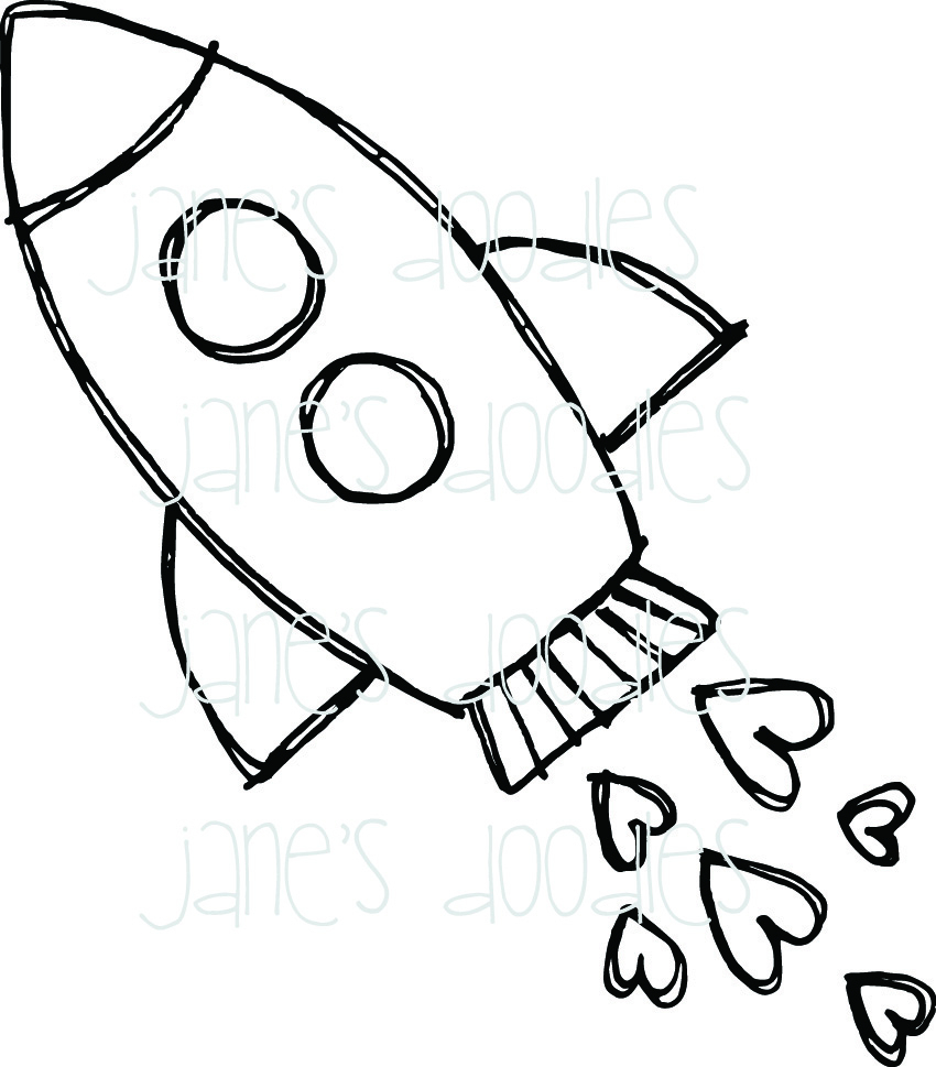 Rocket Ship Drawing at GetDrawings | Free download