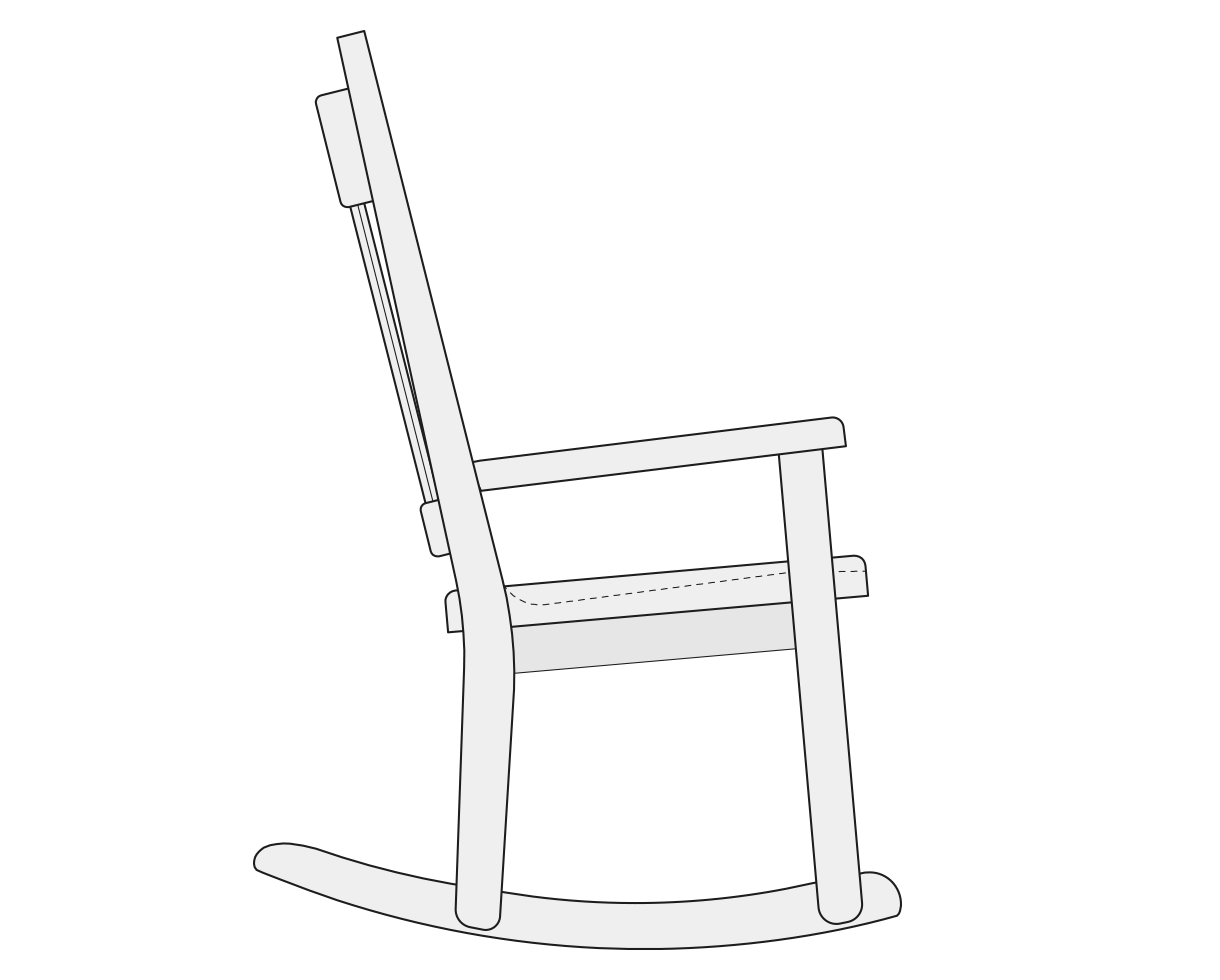 Rocking Chair Drawing at GetDrawings | Free download