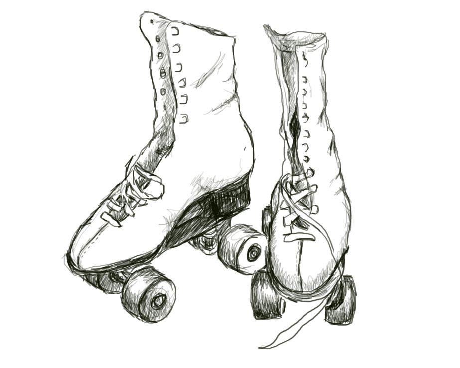 Roller Skates Drawing at GetDrawings | Free download