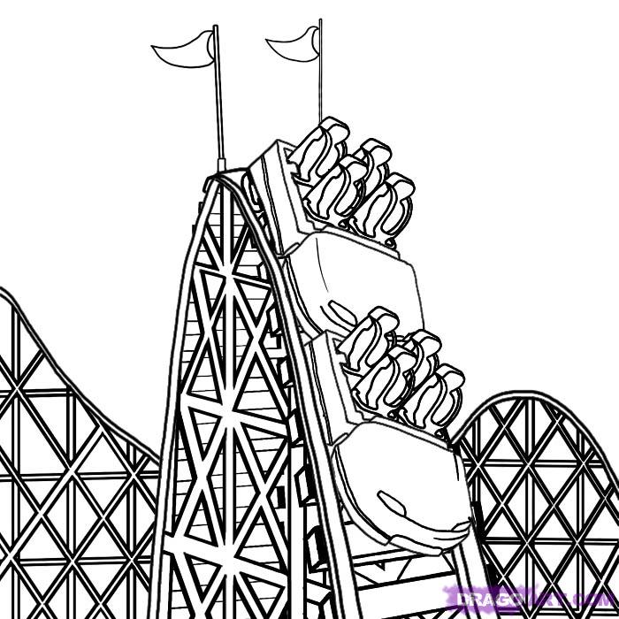 Rollercoaster Drawing at GetDrawings | Free download