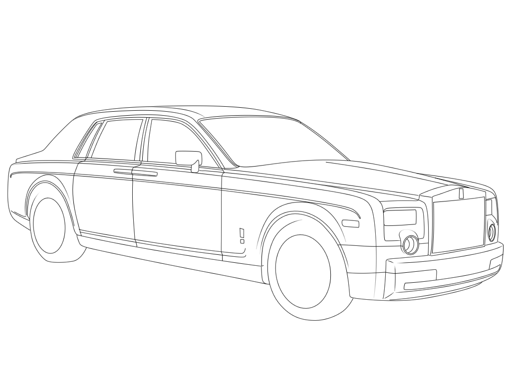 Rolls Royce Drawing.