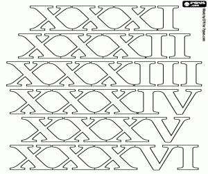 Roman Numeral Drawing at GetDrawings | Free download