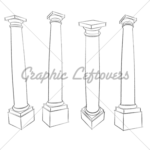 Roman Pillars Drawing at GetDrawings Free download