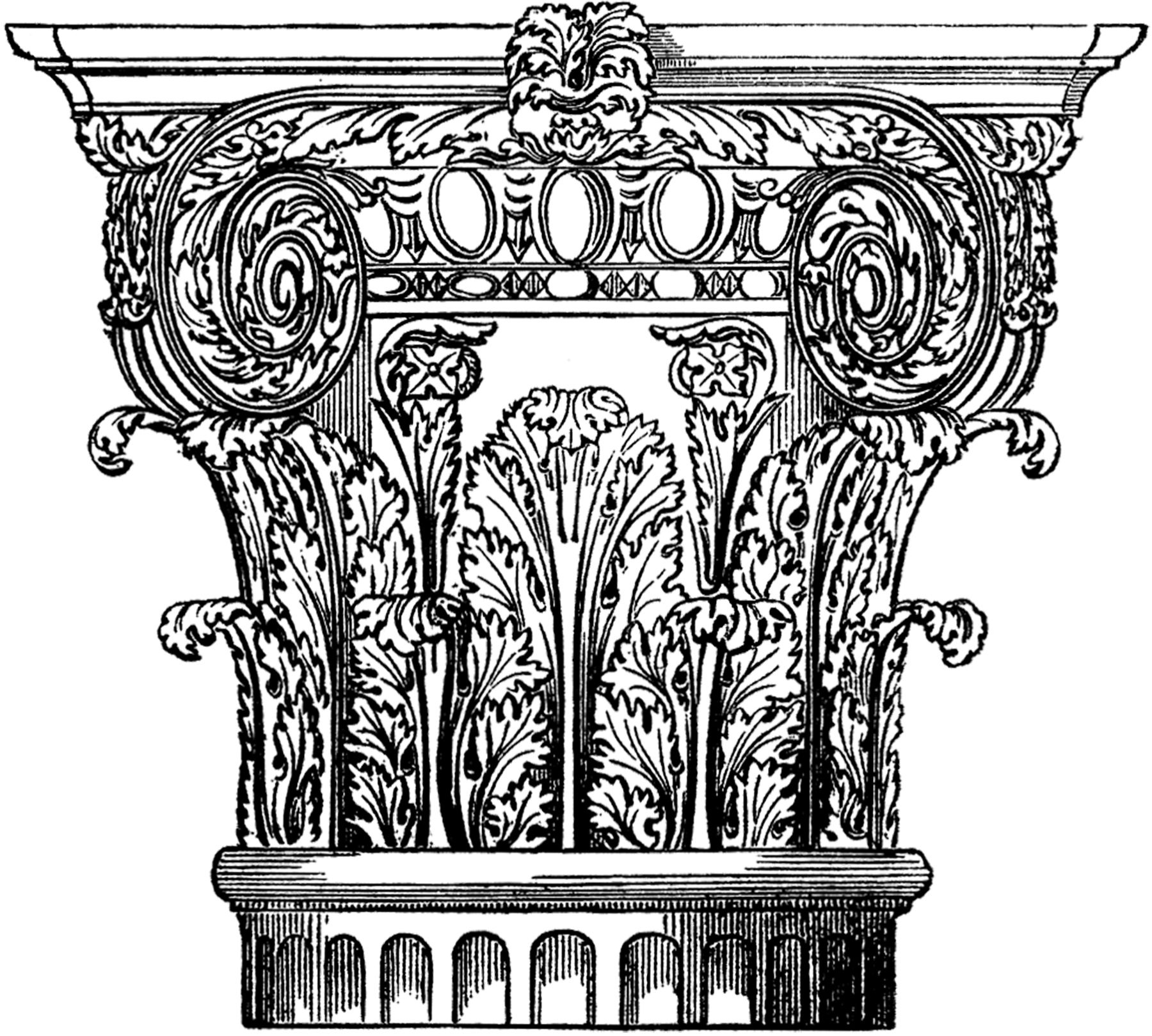 Roman Pillars Drawing at GetDrawings Free download